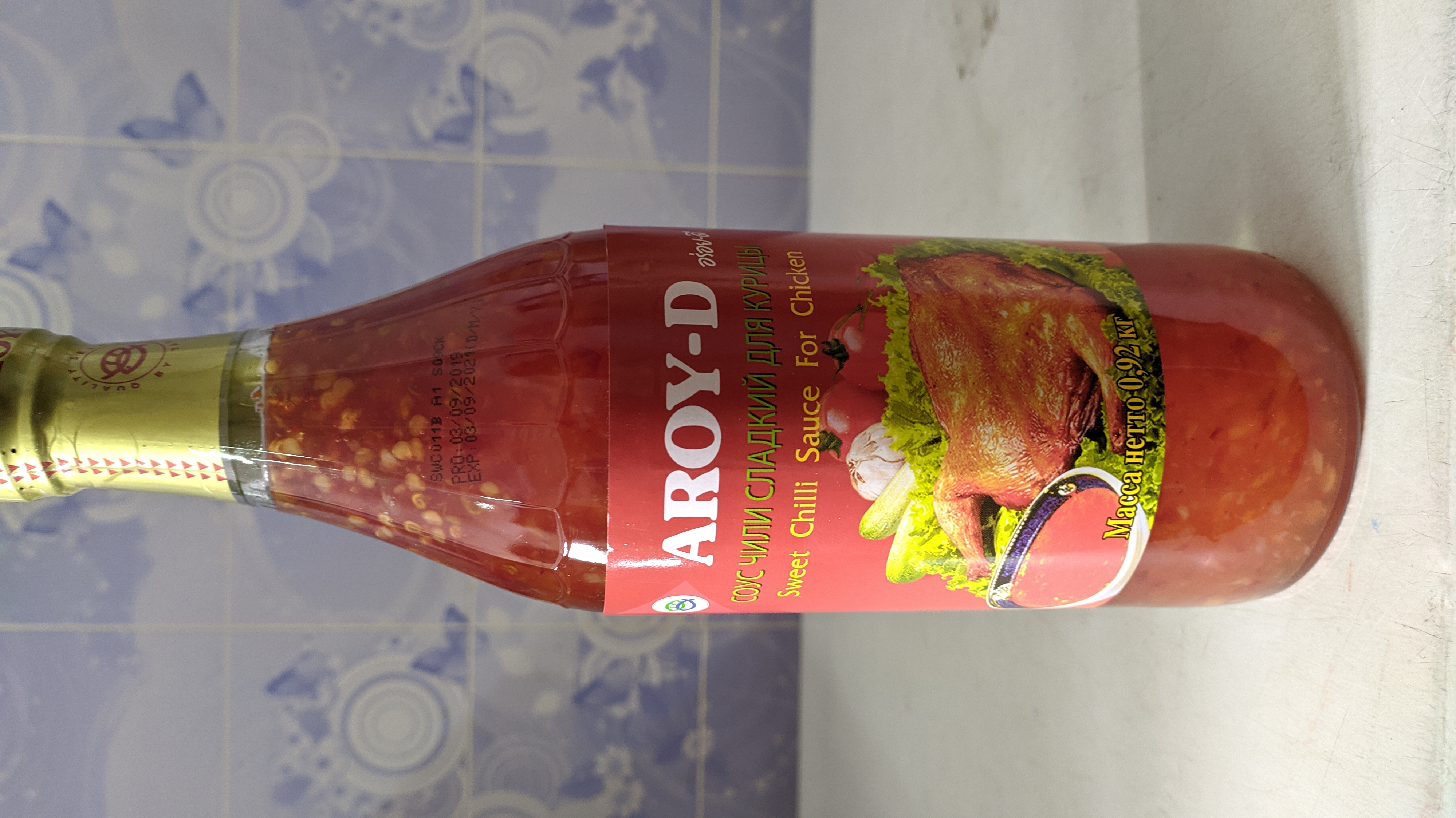 Соус Чили сладкий для курицы Aroy-D 12*920г, ст/б, Таиланд