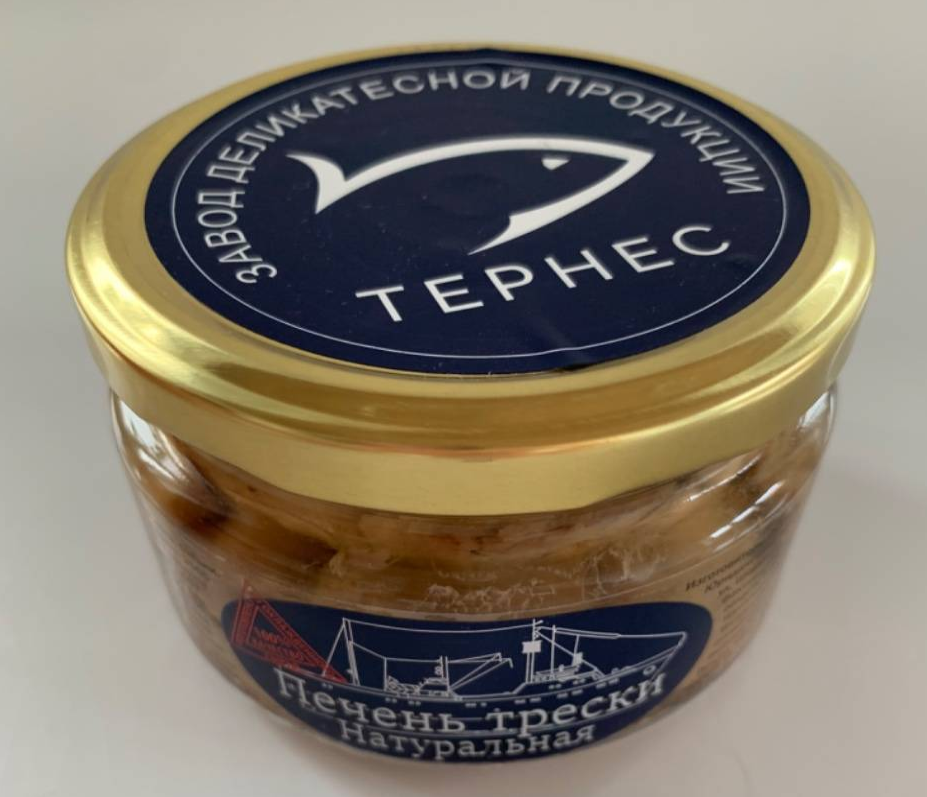 V Консервы Печень трески натуральная Тернес 12*200г ст/б, Россия