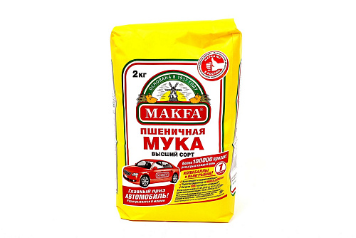 Мука пшеничная в/с Макфа ГОСТ 6*2кг, Россия