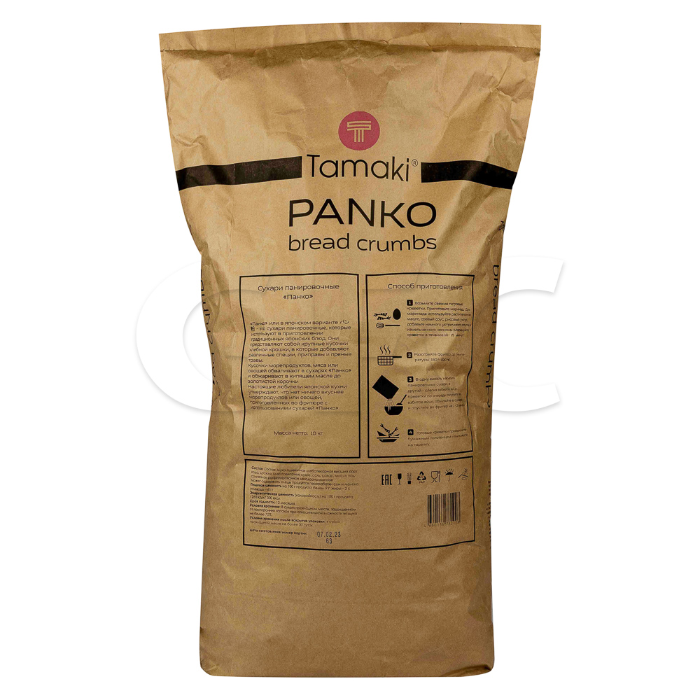Сухари панировочные Панко Tamaki 10кг (мешок), Россия